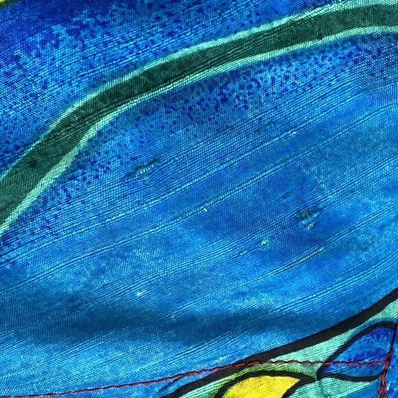 VTG Chico’s Jacket Womens 2 US L 12 Chinook Southwestern Aztec Beaded‎ Silk - Picture 10 of 16